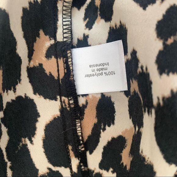 Lane Bryant Wide Sleeve Front Tie Animal Print Blouse Top Tunic - Picture 6 of 7